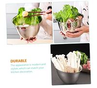 Gatuida Bol Saladier Inox Incliné pour Buffet Multi Usage Récipient Cuisine Moderne et Sécurisé pour Sauces et Snacks