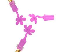 Gatuida Bouchons de Bouteille de Vin en Silicone Réutilisables de Fleur, Lot de 2 Pièces, Faciles à Utiliser et Compatibles Lave-vaisselle pour Bière et Vin