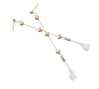 Gatuida Boucles D'oreilles Clip Antiperte Pendentif Cœur Métal, Accessoires pour Écouteurs sans Fil, Élégantes, Femme, Utilisation Quotidienne, Léger et Confortable