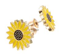Gatuida Boucles D'oreilles Puces Tournesol Jaunes, Bijoux de Fleurs en Alliage Robuste, Petites Boucles pour Femmes, Légères et Tendances, Fêtes et Cérémonies,