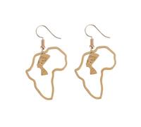 Gatuida Boucles D'oreilles Vintage En Acier Titane Doré, Bijoux Créatifs Rétro Pour Femmes, Accessoire Simple Et Léger, Décoration Pendentif D'oreille Élégant Pour Usage Quotidien