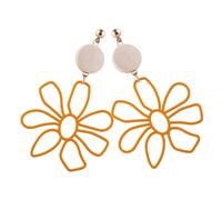 Gatuida Boucles Oreilles Fleurs Bois Légères Ultrachics Pour Femmes Boucles Oreilles Printemps Déclaration Grandes Fashion Élégantes Style Vacances