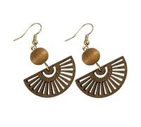 Gatuida Boucles Oreilles Pendantes Femme Fan Forme Design Chinois Moderne Bijoux Oreille Exclusifs pour Femmes Style Hippie Élégant