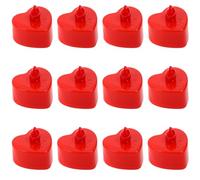 Gatuida Bougie LED de Cœur Rouge Lot de 48 Pièces Lampe Bougie Chauffe-Plat sans Flamme Décoration Romantique pour Mariage Saint-Valentin et Ambiance Chaleureuse Intérieure