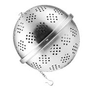 Gatuida Boule à Thé en Maille Inoxydable 7,4cm pour Thé et Épices | Maille Fine, Grand Volume Utile, Usage Maison ou Bureau, Finition Argentée, pour Infuser Feuilles et Condiments