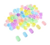 Gatuida Boules en Plastique à Remplir 32mm X 47mm Macaron Transparentes Légères Capsules Vides Réutilisables pour Distributeur Automatique et Rangement Présents 50 Pièces