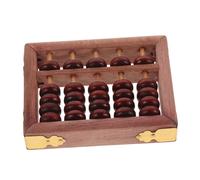 Gatuida Boulier Bois Vintage pour Apprentissage des Mathématiques Abacus Pratique pour Garçon Fille Outil de Calcul Portable avec Perles Hêtre pour Élégant et Éducatif