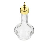 Gatuida Bouteille de Barman à Cocktails en Verre 50 ML Couleur Or, Shaker Étanche sans Fuite pour Usage Professionnel et Personnel, Outil de Bar Indispensable pour Préparations Cocktails