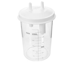 Gatuida Bouteille de collecte étanche de 1000 ml, transparente et | Récipient réutilisable, transparent gradué, pour le recueil des expectorations, les soins à domicile et le transfert de
