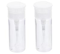 Gatuida Bouteille De Voyage En Pet 2 Pièces 100 Ml Pressable Pour Liquides Cosmétiques Nettoyage Et Démaquillage Usage Portable Extérieur