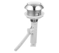 Gatuida Bouton Chasse Eau Wc Abs Bouton Poussoir Unique pour Réservoir Toilette Surface Miroir Antirouille Compatible Plupart des Cuvettes pour Chasse Odeur
