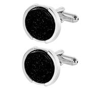 Gatuida Boutons de Manchette Homme Noir Rond Alliage Élégant pour Chemise Habillée Formelle Accessoires Durables pour Mariage Affaires et Soirées