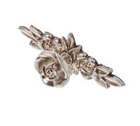 Gatuida Boutons et Poignées de Vintage Alliage de Zinc pour Commode Design Européen Rose Moderne Poignée de Meuble Laquée Blanc Crème pour Armoire et Dressing