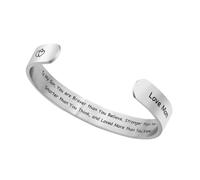 Gatuida Bracelet en Acier Titane Gravé « Mon Fils » 10 Mm Ouvrant Simple pour Homme Présent Quotidien Fêtes Voyages