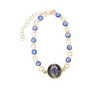 Gatuida Bracelet Femme Boho Style Chic Chaîne Élégante avec Œil Bleu et Noir Ornement de Poignet Modèle Aléatoire Accessoire Mode Quotidien