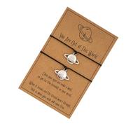 Gatuida Bracelets Tissés Planète Alliance Style Créatif Alliage Métallique Ajustable Couple Amoureux Usage Quotidien Taille Unique