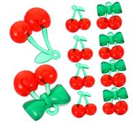 Gatuida Breloques En Acrylique Cerise Pour Bijoux Diy, Perles Et Breloques, Lot De 10 Pièces, Rouge, Décoratif, Pour Bracelets Et Colliers, Accessoires Création Bijoux Faits Maison, Usage Quotidien