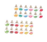 Gatuida Breloques En Boule De Verre Colorées 30 Pcs Pour Bijoux Diy Femmes Multicolore Charme Créatif Fête Présents Artisanat