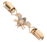 Gatuida Broche Abeille Émail pour Vêtements Femme Pince à Cardigan Métal et Cristal Épingle à Châle Marguerite Élégante Accessoire Mode pour Pull Robe et Costume Clip Polyvalent