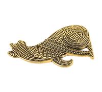 Gatuida Broche Chat Vintage Alliage Aged Finish Broche Abstraite pour Femme Accessoire Unique pour Manteaux et Vestes Épingle à Revers Sécurisée pour Fêtes et Usage Quotidien