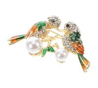 Gatuida Broche de Revers D'animal, Broche pour Costume de Dame, Motif Pie, Alliage de Zinc, Vert, pour Chapeaux et Vêtements, Accessoire de Mode Femme