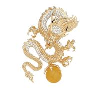 Gatuida Broche Dragon Chinoise de Luxe Épinglette Costume Accessoire Décoration Petite Broche pour Femme Élégante