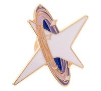 Gatuida Broche Étoile Petite et Légère en Métal Argenté, Épingle de Col de Cape Élégante pour Femmes, Accessoire Polyvalent pour Robe, Foulard et Tenue de Fête Thème de L’espace