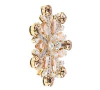 Gatuida Broche Flocon de Neige en Zircon, Épingle de Revers Élégante pour Femme, Accessoire Bijoux de Noël et Mariage, Cristaux Scintillants, Décoration Hiver pour Manteaux et Vestes,