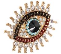 Gatuida Broche Œil de Diable en Alliage Délicat Cristaux Étincelants, Épingle pour Femme, Accessoire Esthétique à Porter sur Vêtements et Foulards, Présent pour Occasions Festives