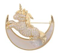Gatuida Broche Licorne : Broches Animaux pour Femmes - Broche Licorne en Émail - Accessoires Élégants pour Vêtements, Sacs et Chapeaux