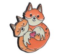 Gatuida Broche Renard Cartoon Créative pour Femmes Accessoire Léger et Épinglette Adorable pour Cadeau Amour et Amitié Fixation Facile Dommage Aux Vêtements
