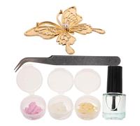 Gatuida Broche Soi-Même en Nacre et Perles Épingle Multicolore Kit de Création Artisanale pour Accessoires de Mode Féminine