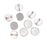 Gatuida Broches Soi-même Épingles 20 Mm Acier Inoxydable 20 Pièces Bases de Broches Sécurisées Accessoires DIY pour Femmes Créations Personnalisées