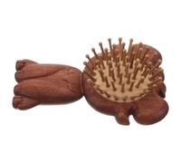 Gatuida Brosse à Coussin en Bois de Santal Rouge, Motifs Zodiaque | Massage Doux du Cuir Chevelu, Brushing Confortable, Antistatique, Usage Maison ou Salon, Présent Année du Chèvre