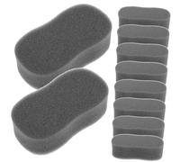 Gatuida Brosse à Plumeau Éponge à Épiler 10 Pièces Taille Standard pour Coiffeurs Professionnels et Barbiers Nettoyage Cou Salon Noir