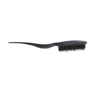 Gatuida Brosse Cheveux Professionnelle Poils de Sanglier Ergonomique pour Salon et Domicile Peigne Trois Rangées pour Effet Volumisant Noir