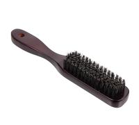 Gatuida Brosse D’entretien Barbe Et Brosse à Moustache Taille Compacte Bois Naturel Rouge Outil De Soin Personnel Pour Hommes Usage Quotidien