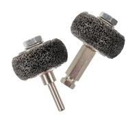 Gatuida Brosse Métallique Finition Précise Argentée en Acier Inoxydable 2 Pièces Roue Abrasive Polyvalente pour Meuleuse pour Carrosserie Automobile et Réparation de Pneus