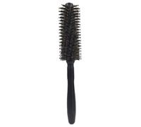 Gatuida Brosse Ronde Poils Sanglier Noire pour Cheveux Bouclés Manche Ergonomique Bois Démêlante et Coiffante Usage Salon et Domicile