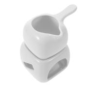 Gatuida Brûleur D'huiles Essentielles en Céramique Blanc, Diffuseur D'arômes pour Spa et Institut de Beauté, Porte-bougie Chauffe-plat, Diffusion Précise pour Relaxation et Ambiance
