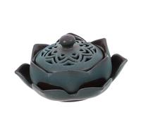Gatuida Brûleur Lotus Céramique Antique Purification Maison Cendrier Décoratif Zen et Pratique Élément Dartisanat pour Intérieur