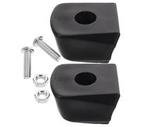 Gatuida Butées de Frein pour Patins à roulettes 2 Pièces en Caoutchouc Noir Bloc de Freinage Antidérapant Compatible Patins en Ligne et Quad Accessoire de Rechange pour Sécurité et