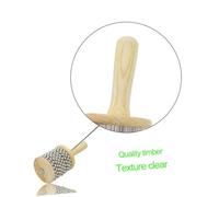 Gatuida Cabasa Bois Dia Instrument de Percussion Léger pour Garçon Fille Outil Pédagogique Préscolaire pour Activités Rythmiques et Thérapie Musicale