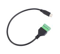 Gatuida Câble Adaptateur USB Type-c à 5 Broches à Vis, Prolongateur De Données pour Ordinateur, Connexion USB-c, Transfert Rapide, Usage Informatique, Couleur Noire