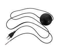 Gatuida Câble d'Alimentation Noir 18 M avec Interrupteur à Pédale en Plastique Accessoire pour Lampe de Bureau Rallonge Électrique Solide Compatible 220 V Ac Usage Bureau et Maison