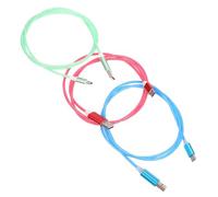 Gatuida Câbles de Chargement USB Type-c Charge Rapide Lot de 3 en TPE Vert Éclairage LED Fluide pour Tablettes et Ordinateurs