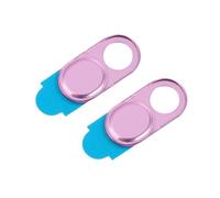 Gatuida Cache-caméra pour Ordinateur Portable et Tablette Facile à Poser en Alliage D'aluminium Or 2pcs, Protection Vie Privée Coulissante, Design Élégant et Texture Métallique