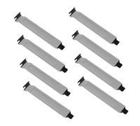 Gatuida Cache Fente Pci Métallique Noir avec Vis, Lot De 8 Plaques D’Obturation Pc Bureau, Protection Poussière pour Emplacement Pci Vide, Accessoire Boîtier Informatique Compact