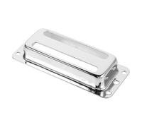 Gatuida Cache-micros pour guitare électrique à double bobinage Hot Rail | Capuchon de protection en métal pour micro humbucker, mini-capot pour guitares rock modernes, argent