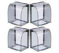 Gatuida Cache-prises Étanche Transparent pour Extérieur Protection Sécurisée Eau Poussière Design Surélevé Compatible Grandes Fiches Installation sans Outil Lot pour Sécurité et